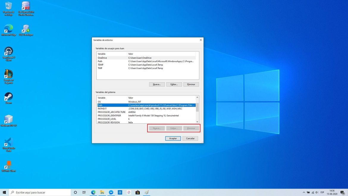 Comando para Ver las Variables de Entorno en Windows